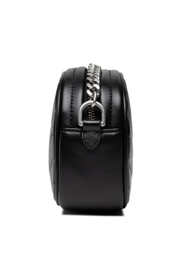 Tory Burch Дамска чанта Kira Chevron Small Camera Bag 90450 Black/Rolled Nickiel 002 - Mera.bg