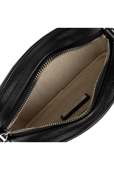 Tory Burch Дамска чанта Kira Chevron Small Camera Bag 90450 Black/Rolled Nickiel 002 - Mera.bg