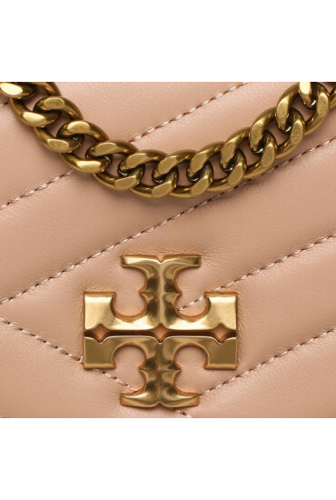 Tory Burch Дамска чанта Kira Chevron Small Convertible Shoulder Bag 90452 Розов - Mera.bg
