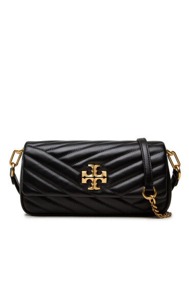 Tory Burch Дамска чанта Kira Chevron Small Flap Shoulder Bag 90456 Black 001 - Mera.bg