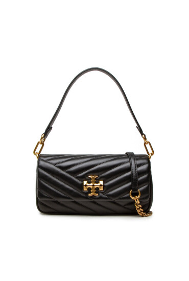 Tory Burch Дамска чанта Kira Chevron Small Flap Shoulder Bag 90456 Black 001 - Mera.bg