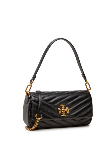 Tory Burch Дамска чанта Kira Chevron Small Flap Shoulder Bag 90456 Black 001 - Mera.bg