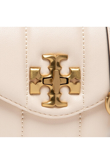 Tory Burch Дамска чанта Kira Mini Camera Bag 88095 Brie/Rolled Gold 136 - Mera.bg