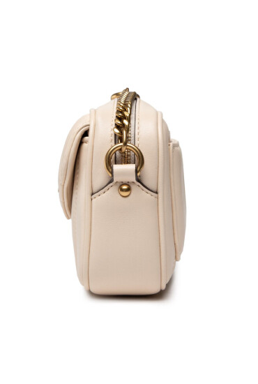 Tory Burch Дамска чанта Kira Mini Camera Bag 88095 Brie/Rolled Gold 136 - Mera.bg