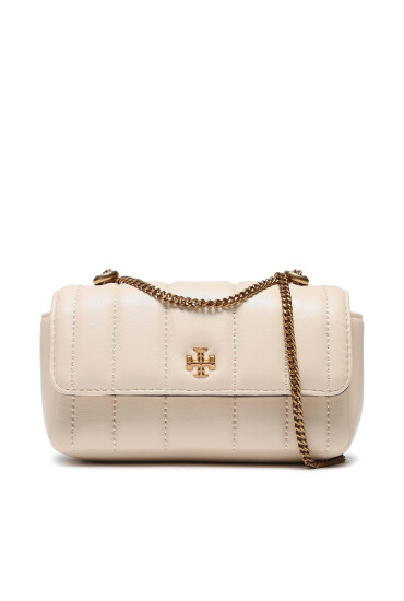 Tory Burch Дамска чанта Kira Mini Flap Bag 142567 Екрю - Mera.bg