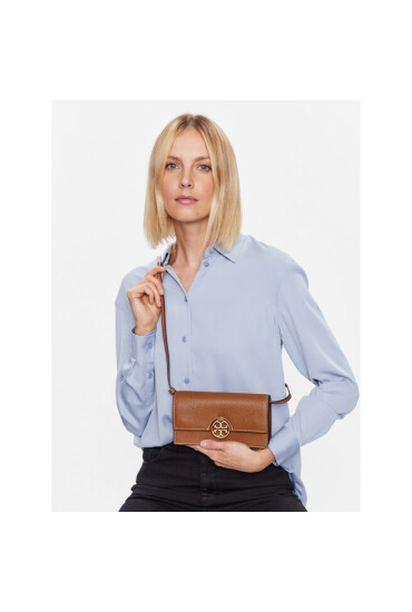 Tory Burch Дамска чанта Miller Wallet Crossbody 137145 Light Umber 905 - Mera.bg