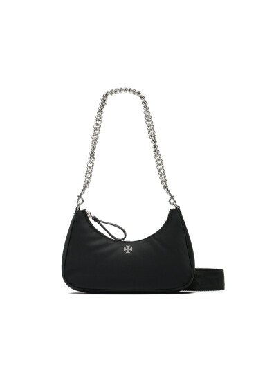 Tory Burch Дамска чанта Small 151 Mercer Nylon Crestent 148656 Black 001 - Mera.bg