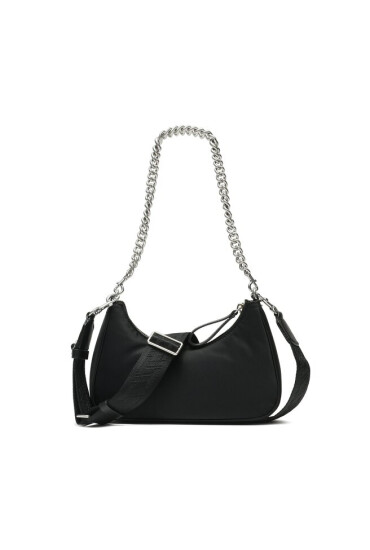 Tory Burch Дамска чанта Small 151 Mercer Nylon Crestent 148656 Black 001 - Mera.bg