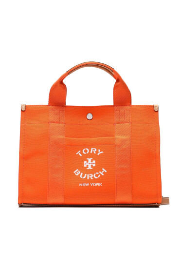 Tory Burch Дамска чанта Small Tory Tote 148661 Оранжев - Mera.bg