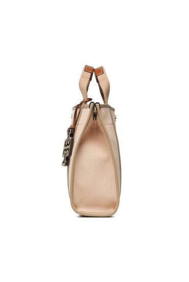 Tory Burch Дамска чанта Twill Small Tory Tote 142577 Coy Pink 654 - Mera.bg