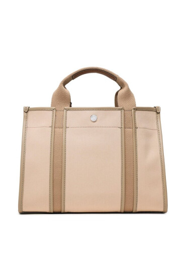 Tory Burch Дамска чанта Twill Small Tory Tote 142577 Coy Pink 654 - Mera.bg