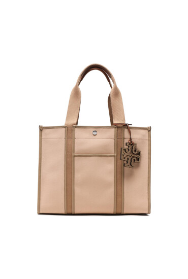 Tory Burch Дамска чанта Twill Tory Tote 140598 Бежов - Mera.bg