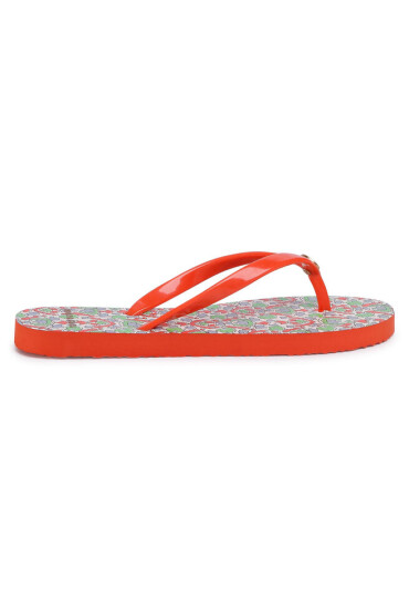Tory Burch Джапанки Thin Flip Flop 56488 Poppy Red/Legacy Paisley 605 - Mera.bg