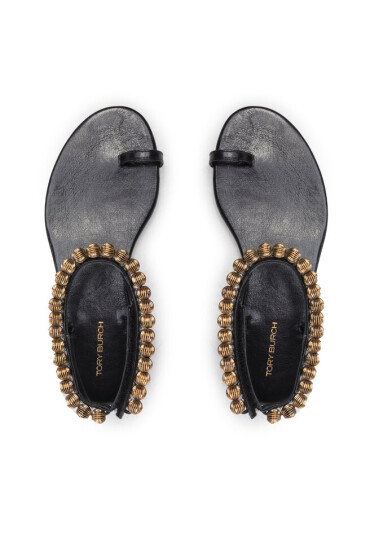 Tory Burch Сандали Capri Beaded Ankle Sandal 134975 Perfect Black 006 - Mera.bg