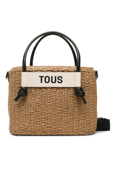 TOUS Дамска чанта Capazo M Scoubidou 2001663243 Natural/Black - Mera.bg