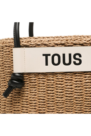 TOUS Дамска чанта Capazo M Scoubidou 2001663243 Natural/Black - Mera.bg