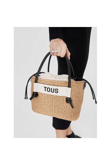 TOUS Дамска чанта Capazo M Scoubidou 2001663243 Natural/Black - Mera.bg
