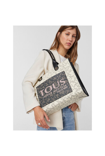 TOUS Дамска чанта Shopping Xl. Amaya K Icon 2001514159 Бежов - Mera.bg