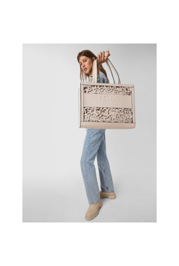 TOUS Дамска чанта Shopping Xl Amaya K.Shock 2001660601 Бежов - Mera.bg