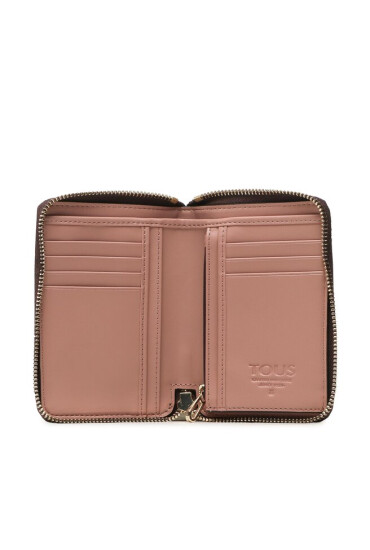 TOUS Голям дамски портфейл Billetera S. K Icon 2001503460 Кафяв - Mera.bg