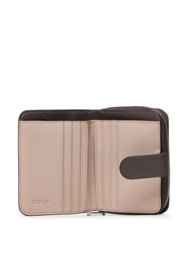 TOUS Малък дамски портфейл Billetera S. New Dubai 2001689901 Бежов - Mera.bg