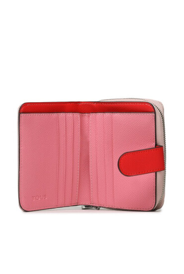 TOUS Малък дамски портфейл Billetera S. New Dubai 2001689913 Pink - Mera.bg