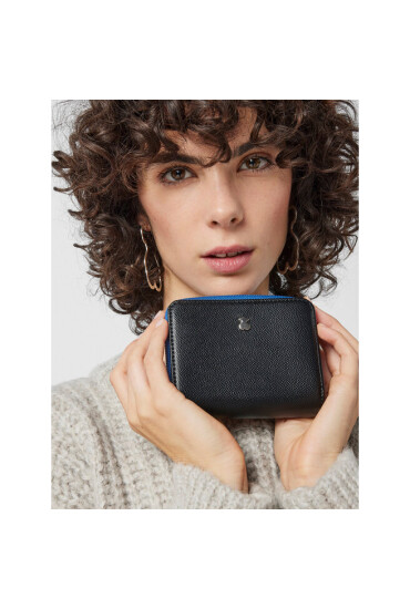 TOUS Малък дамски портфейл Billetera S. New Dubai 2001689951 Черен - Mera.bg