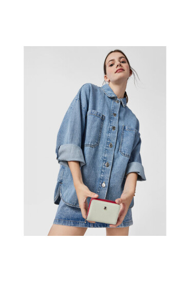 TOUS Малък дамски портфейл Monedero M. New Dubai 2001690039 Mint - Mera.bg