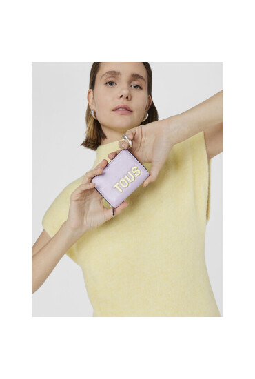 TOUS Малък дамски портфейл Monedero M. T Coral 2001850729 Mauve - Mera.bg