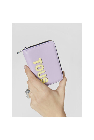 TOUS Малък дамски портфейл Monedero M. T Coral 2001850729 Mauve - Mera.bg