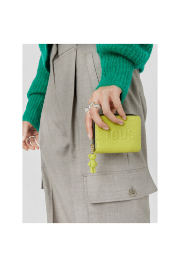 TOUS Малък дамски портфейл Monedero M. T La Rue 2001796907 Lime - Mera.bg