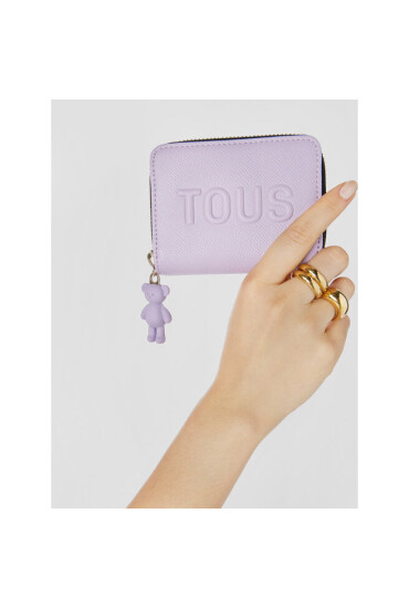 TOUS Малък дамски портфейл Monedero M. T La Rue 2001796929 Виолетов - Mera.bg