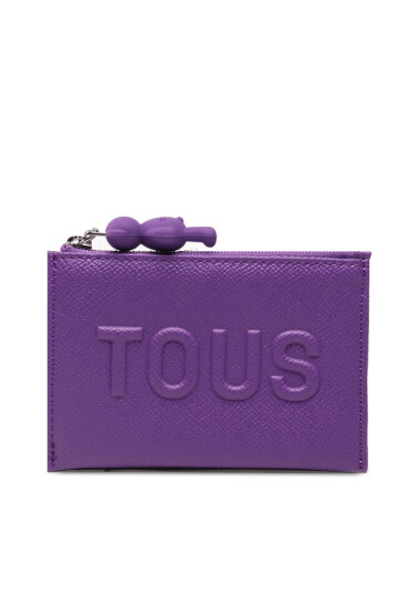 TOUS Малък дамски портфейл Monedero Tarjetero 2001844429 Purple - Mera.bg
