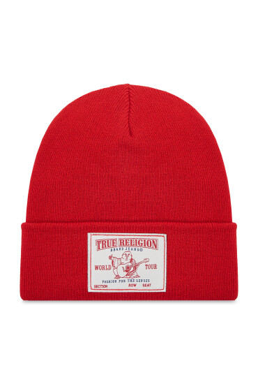 True Religion Шапка Concert Patch TRBEANIE15 Червен - Mera.bg