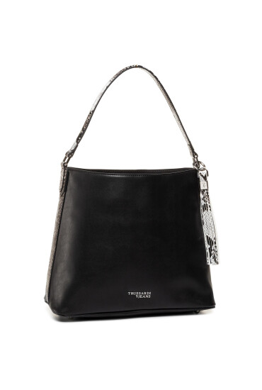 Trussardi Дамска чанта Iris Hobo Md Python 75B00917 Черен - Mera.bg