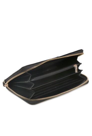Trussardi Голям дамски портфейл Metal Plate Zip 75W00350 K299 - Mera.bg