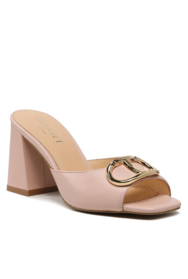 TWINSET Чехли 231TCP126 Pink Mousse 03895 - Mera.bg