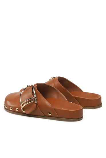 TWINSET Чехли Ciabatta 231TCP180 Cuoio 00057 - Mera.bg