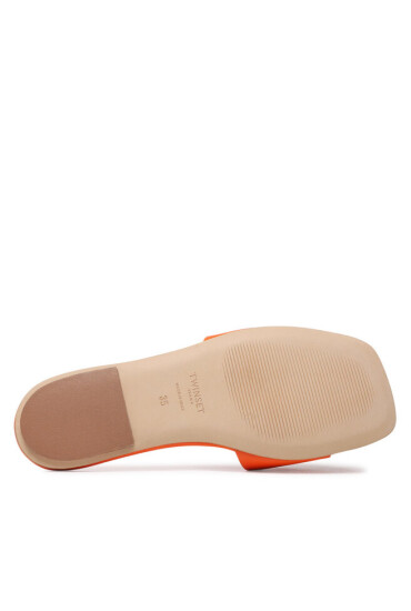 TWINSET Чехли Ciabattina 221TCP042 Exotic Orange 06667 - Mera.bg