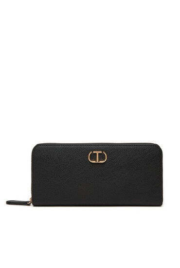 TWINSET Голям дамски портфейл 242TH7020 Черен - Mera.bg