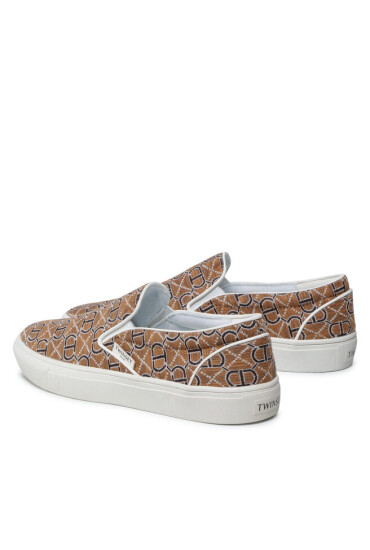 TWINSET Гуменки Slip On 221TCP132 Logo All Over 06717 - Mera.bg