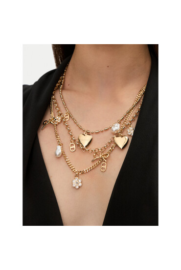 TWINSET Колие Collana 242TO5360 Златист - Mera.bg