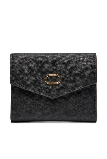 TWINSET Малък дамски портфейл 242TL8042 Черен - Mera.bg