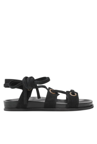 TWINSET Сандали Sandalo 221TCT022 Nero 0006 - Mera.bg