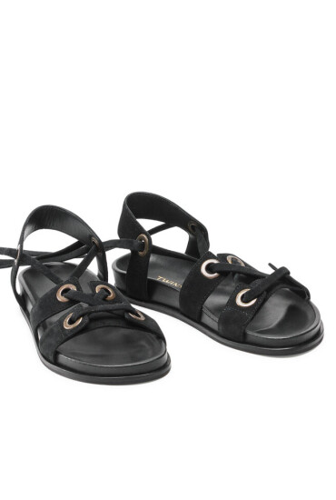 TWINSET Сандали Sandalo 221TCT022 Nero 0006 - Mera.bg