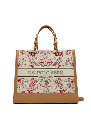 U.S. Polo Assn. Дамска чанта BEUQY6441WC2N61 Natural Multi - Mera.bg