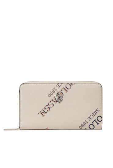 U.S. Polo Assn. Голям дамски портфейл Green Country L BEUGJ5422WVP802 Off White - Mera.bg