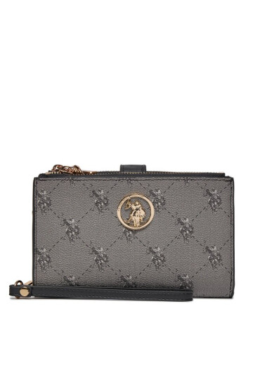 U.S. Polo Assn. Голям дамски портфейл BIUHD6224WVP000 Black - Mera.bg