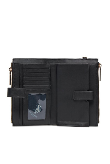 U.S. Polo Assn. Голям дамски портфейл BIUHD6224WVP000 Black - Mera.bg