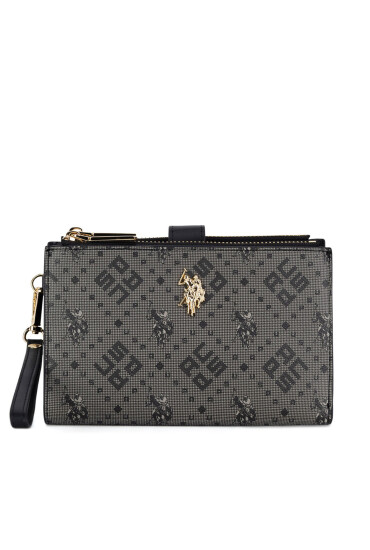 U.S. Polo Assn. Голям дамски портфейл BIUXT6224WVP Черен - Mera.bg